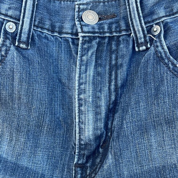 Levi's Cut Off Blue Denim Jean Shorts Size 32 - Picture 2 of 10